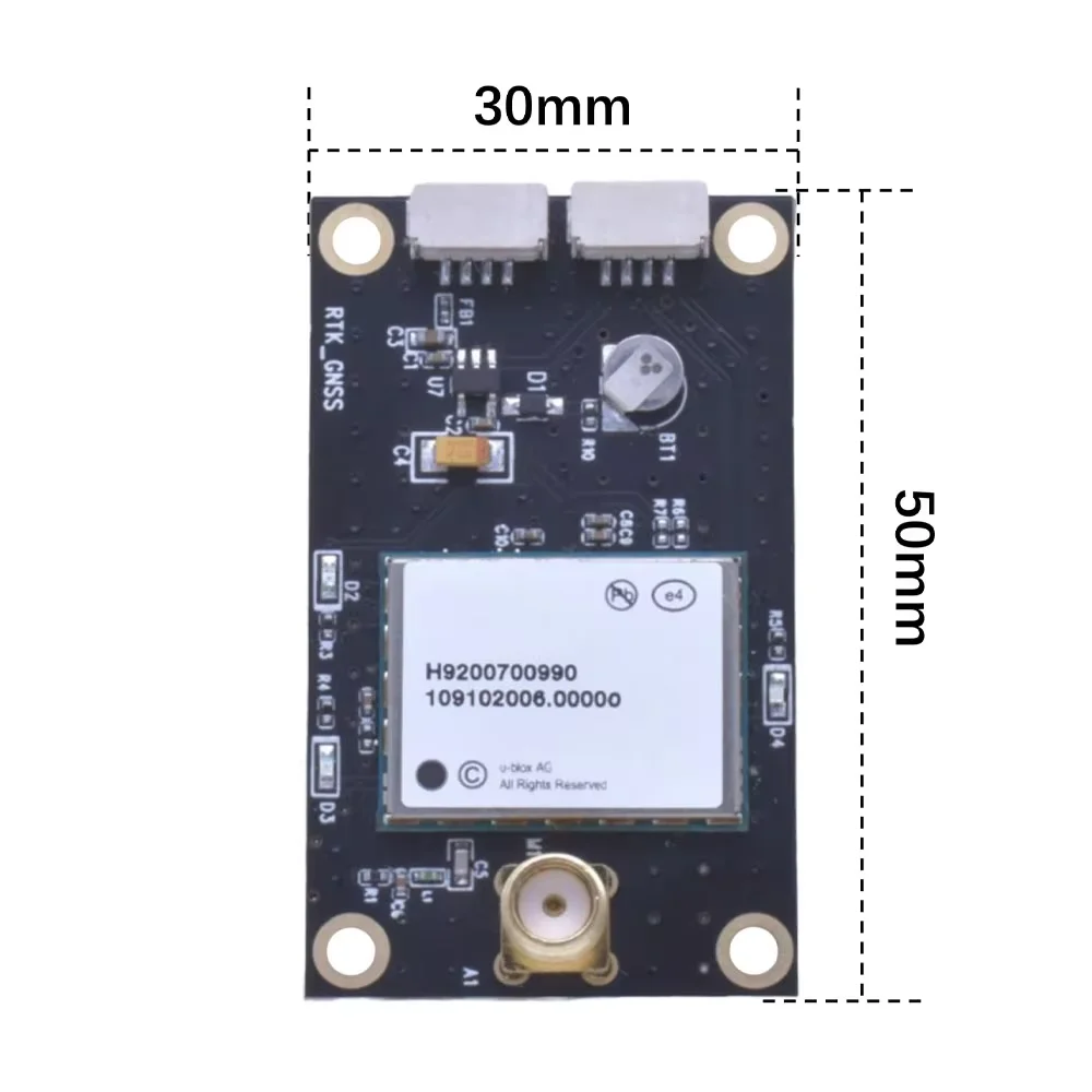 GNSS Module Full Band Multi Frequency High-Precision Positioning Elevation RTK Centimeter Surveying Flight Control Chip UBX-F9P