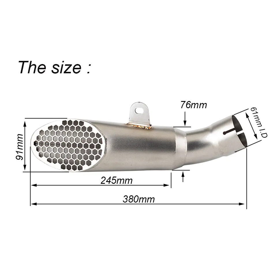 Image 5: Pot d'échappement pour moto Aprilia RSV4 1100 Factory Tuono V4 1100 Factory 2021-2024, silencieux slip-on, tuyau de liaison d'échappement RSV4