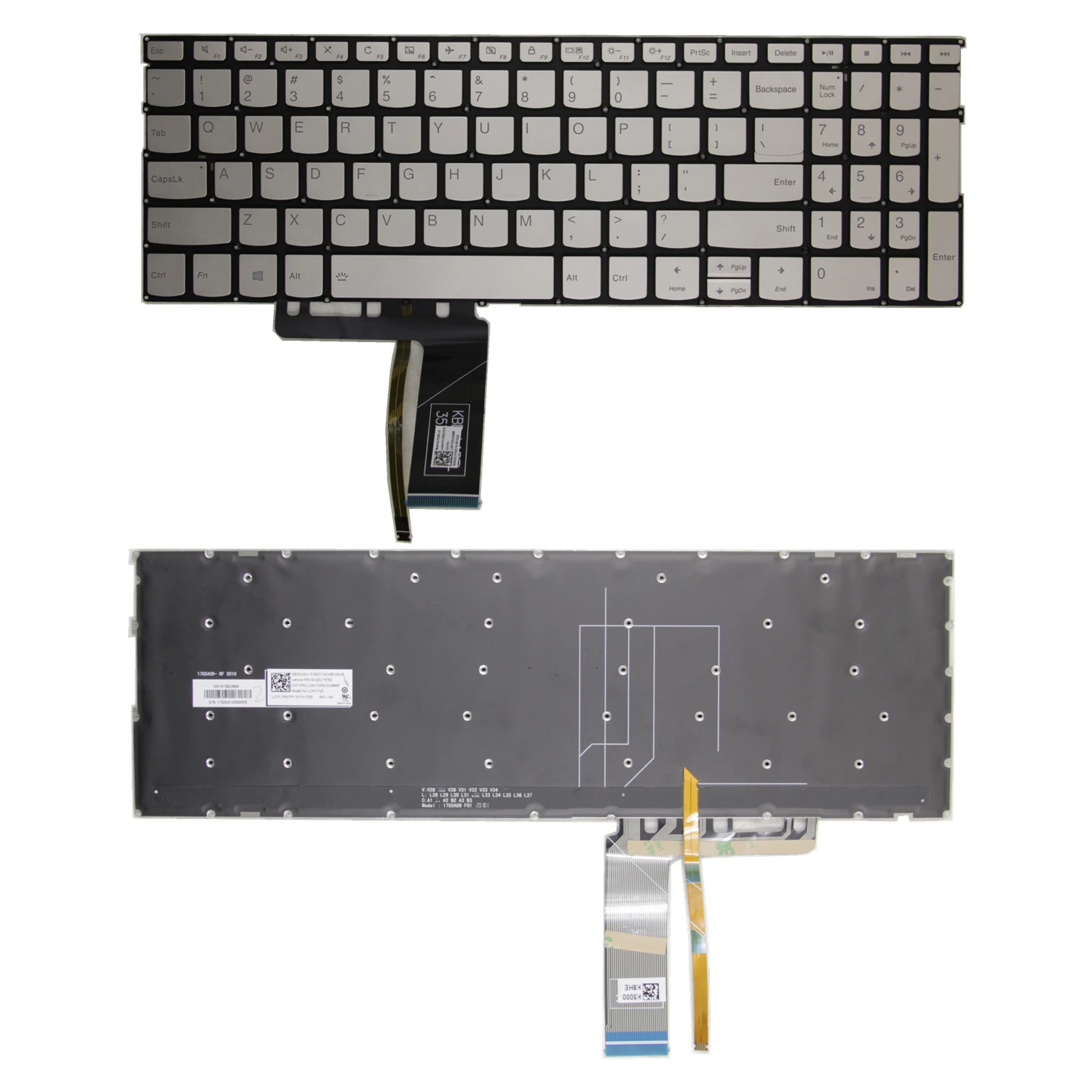 100%NEW US Original for Lenovo Yoga C740-15 S740-15 V740-15 V340-15 thinkbook 15IIL thinkbook 15IML backlit keyboard