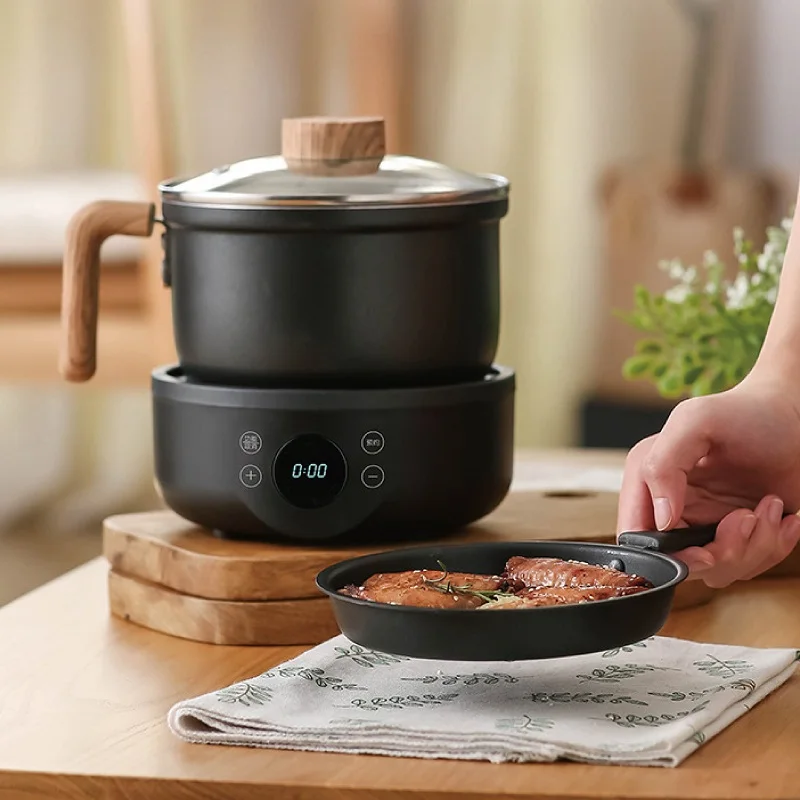 110V/220V Multi-function Electric Cooking Pot Non-stick Frying Pan Dormitory Noodle Pot 1.8L Hot Pot Reservation Rice Cooker