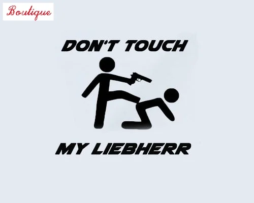 Don\'t touch my Liebherr compressor camion China edile escawato adsivo car styling sticker, covering scratches, waterproof