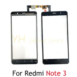 Best Quality Touch Screen For Xiaomi Redmi Note 3 Front Glass Touch Screen Sensor LCD Display Digitizer Glass Cover Repair Parts