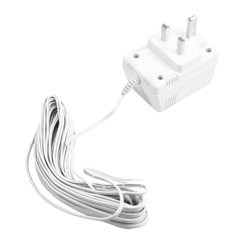 ビデオドアベル用ドアベルトランスアダプター、高性能、簡単な取り付け、英国プラグ、24v