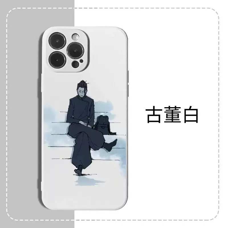 Jujutsu Kaisen Gojo Satoru Geto Suguru Phone Case for IPhone 15 14 Pro Max 13 12 11 X XR XS Max 78 Plus Anime Figure Phone Cover