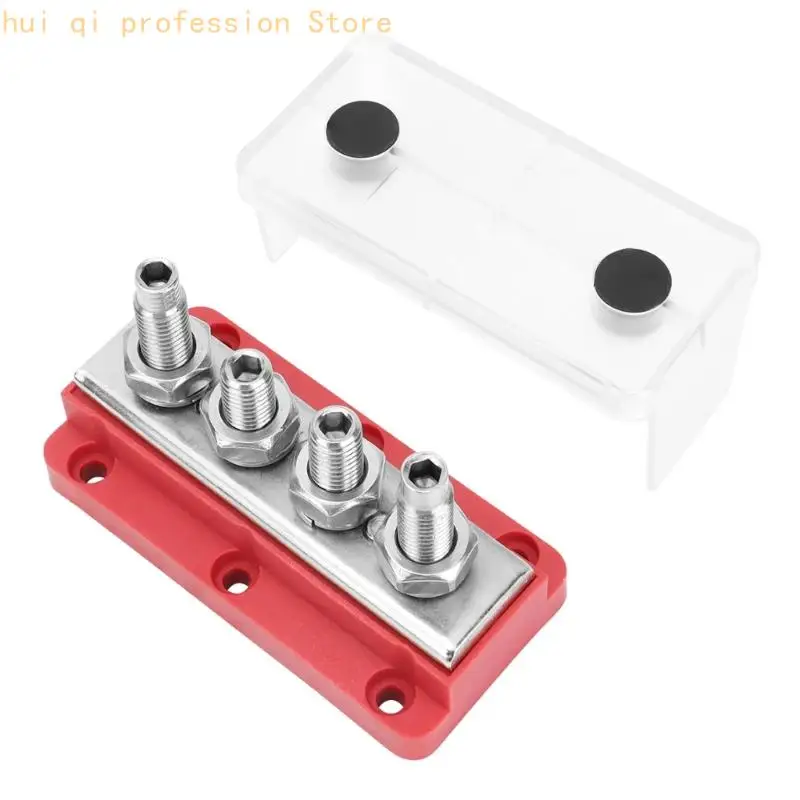 Batterie-Stromschiene 300A für elektrische Systeme, Stromverteilerblock-Set für Wohnmobil-, Marine- und Anhängerverkabelung H8WE – Detail 3