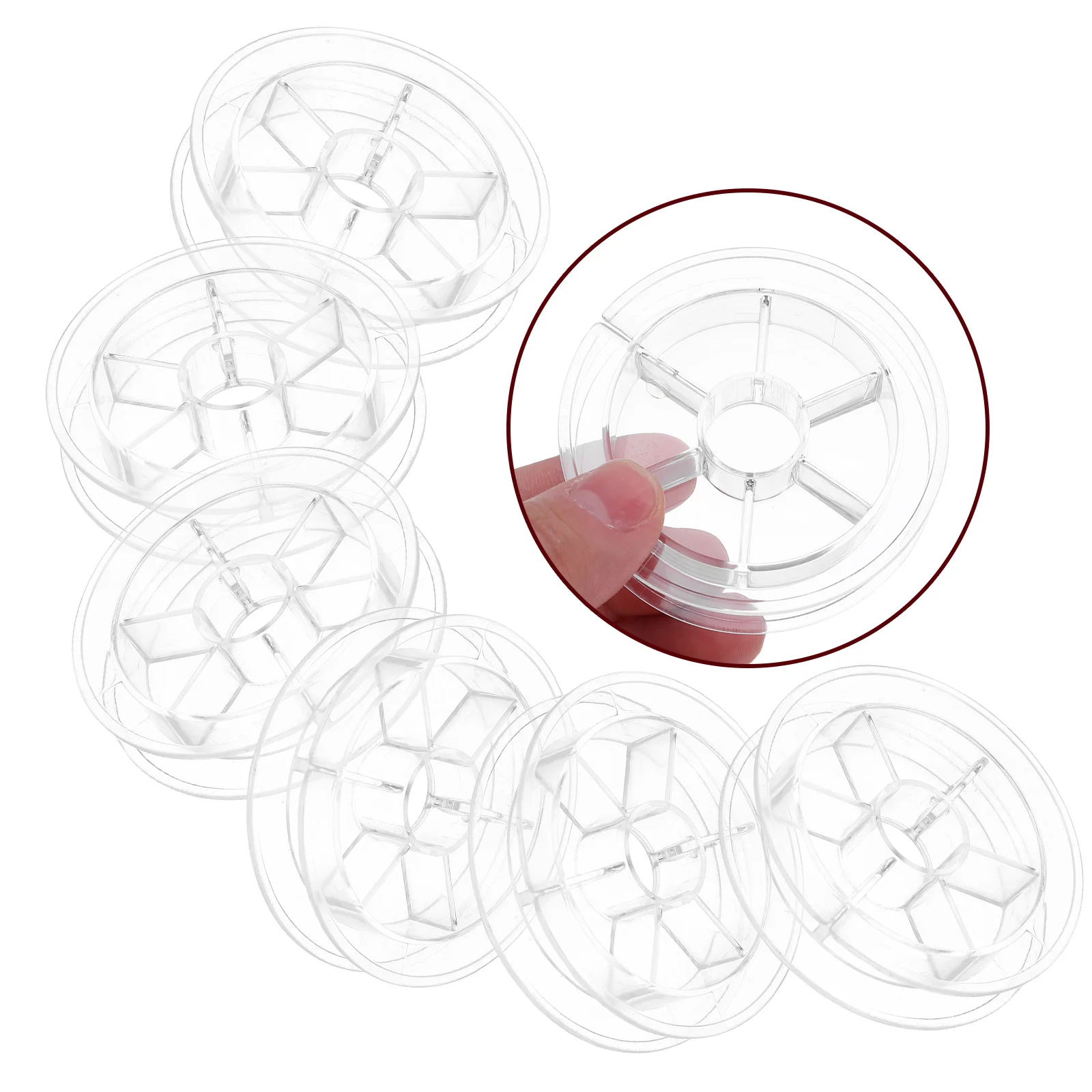 

20pcs Wire Winding Spools Plastic Sewing Spools For Embroidery Yarn Holder Bobbins Storage Rack Thread Organizer Knitting