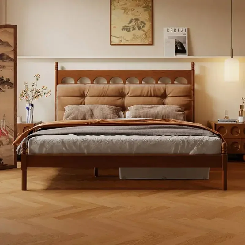 

Довольно элегантная двуспальная кровать Queen в скандинавском стиле, уникальный освещенный гибкий роскошный каркас кровати, тумбочки для спальни, Cama Moderno Lujo, мебель для дома