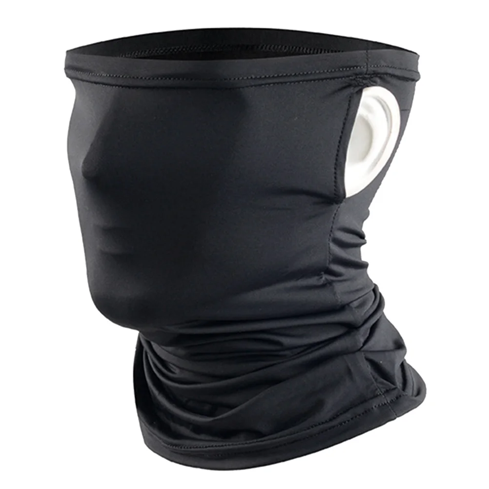 

Neck Gaiter for Men Women Black Riding Mask Windproof Sun Protection Face Scarf Lightweight Stretchy Beanie for Running Fishing