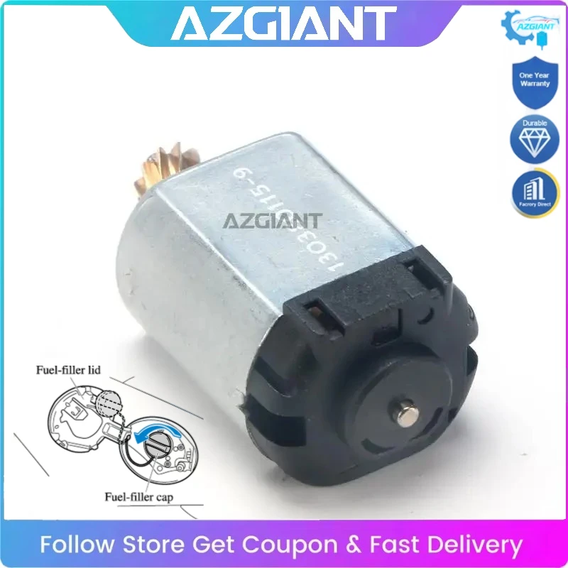 

AZGIANT Car Fuel Filler Cap Actuator Mini Motor 10T for Benz A-Class W176 W177 B-Class W246 W247 Replace Durable A0038203297