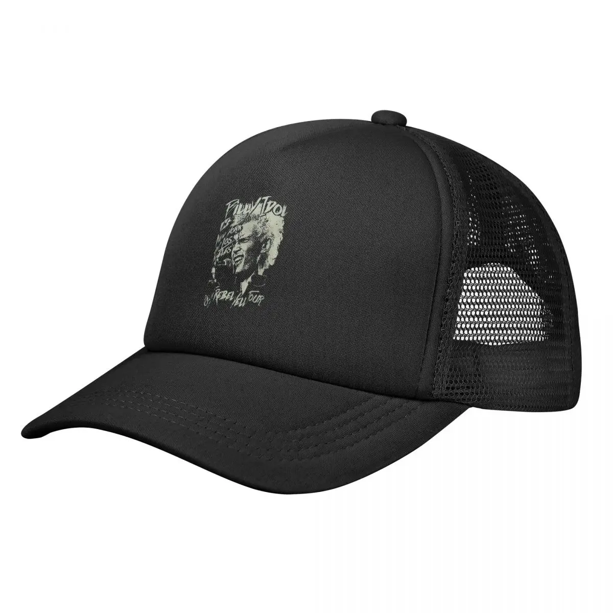 Billy Idol Rebel Yell 1984 Tour Hats Hats Woman Women's Cap Women's Baseball Cap Man Hat Baseball Cap