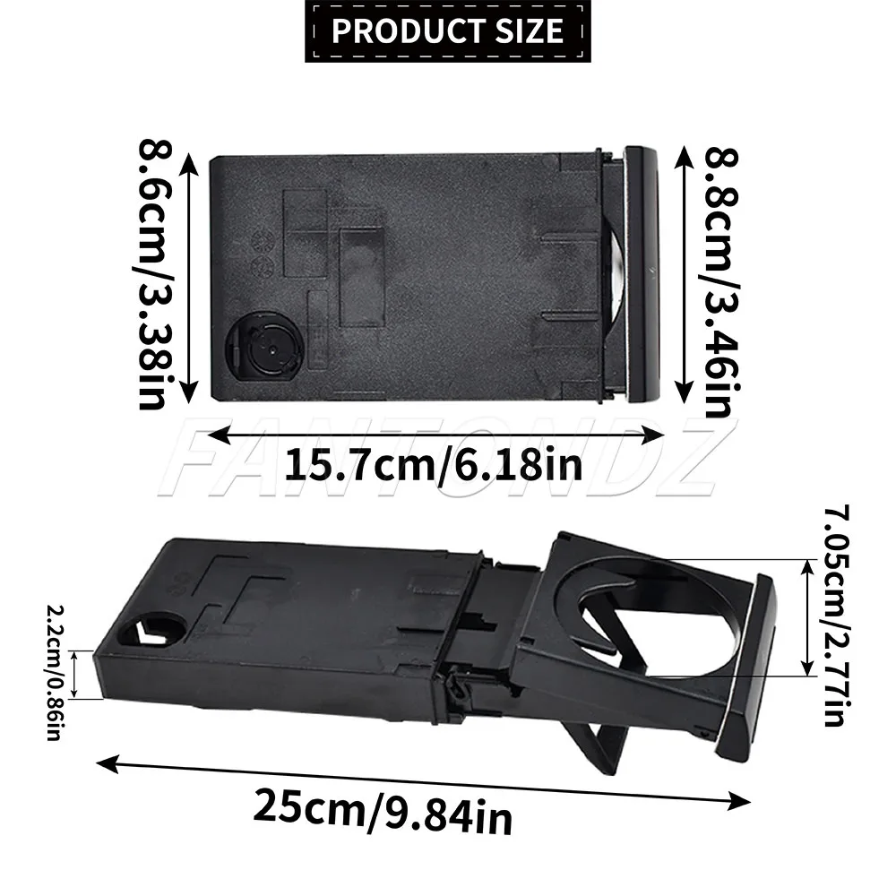 Auto Cup Holder Foldable Anti-slip Cup Rack Drink Bottle Holder 4B0862534D For Audi C5 A6 98-05 A4 98-02 Water Beverage Holder