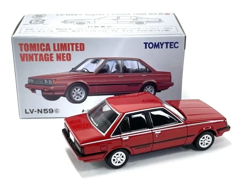 Tomica Vintage NEO LV-N59d  N59c Carina 1600 GT-R 84 Gray 1/64 Tomytec Diecast Model Car Collection Limited Edition Hobby Toys