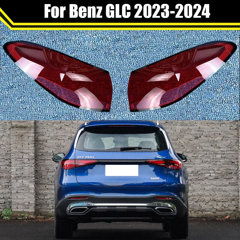 

Car Taillight Cover For Benz GLC 2023 2024 Rear Lampshade Taillamp Shell Transparent Lampcover Auto Tail Light Housing Case