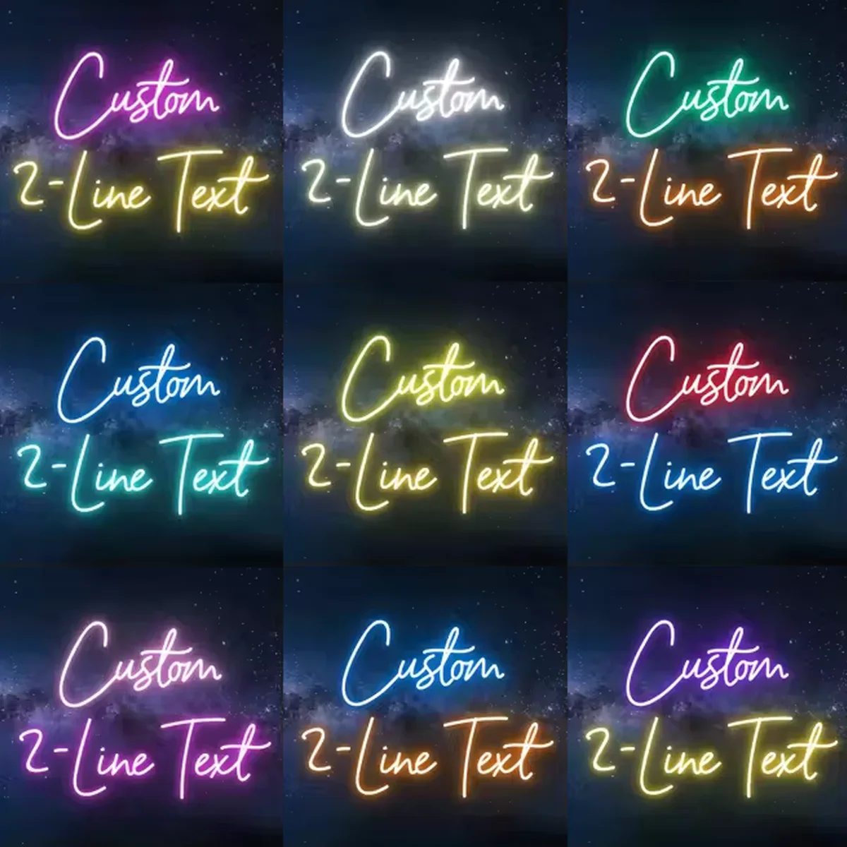 Custom Dual Row LED Neon Sign USB Powered Wall Mounted Personalized Neon Light for Wedding Home Bedroom Bar Party Birthday Decor