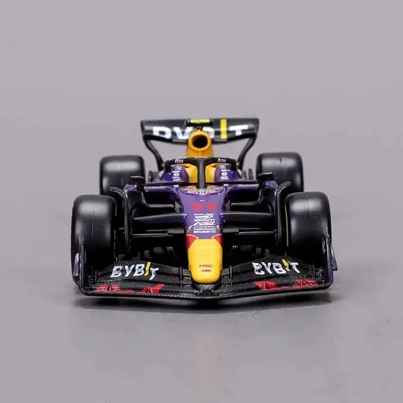 Bburago 1:43 F1 Rb19 لاس فيغاس خوذة غطاء غبار ريد بول سباق 1 ماكس Verstappen فورمولا واحد لعبة سباق جمع هدية