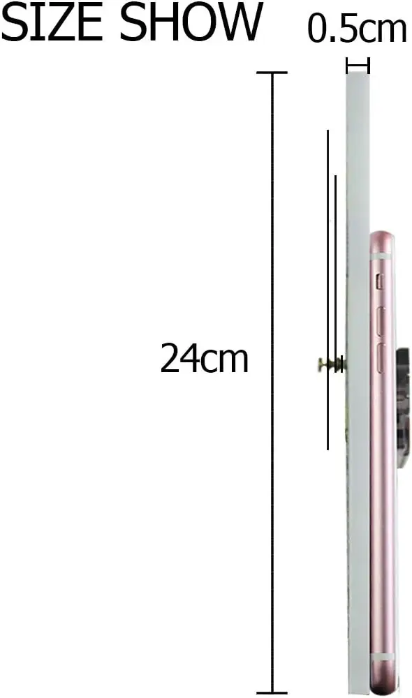 ساعة حائط صامتة 9.5 بوصة تعمل بالبطارية غير موقوتة مستديرة من الأكريليك المزخرف ساعات هادئة لغرفة النوم والمكتب والمدرسة Ho #5