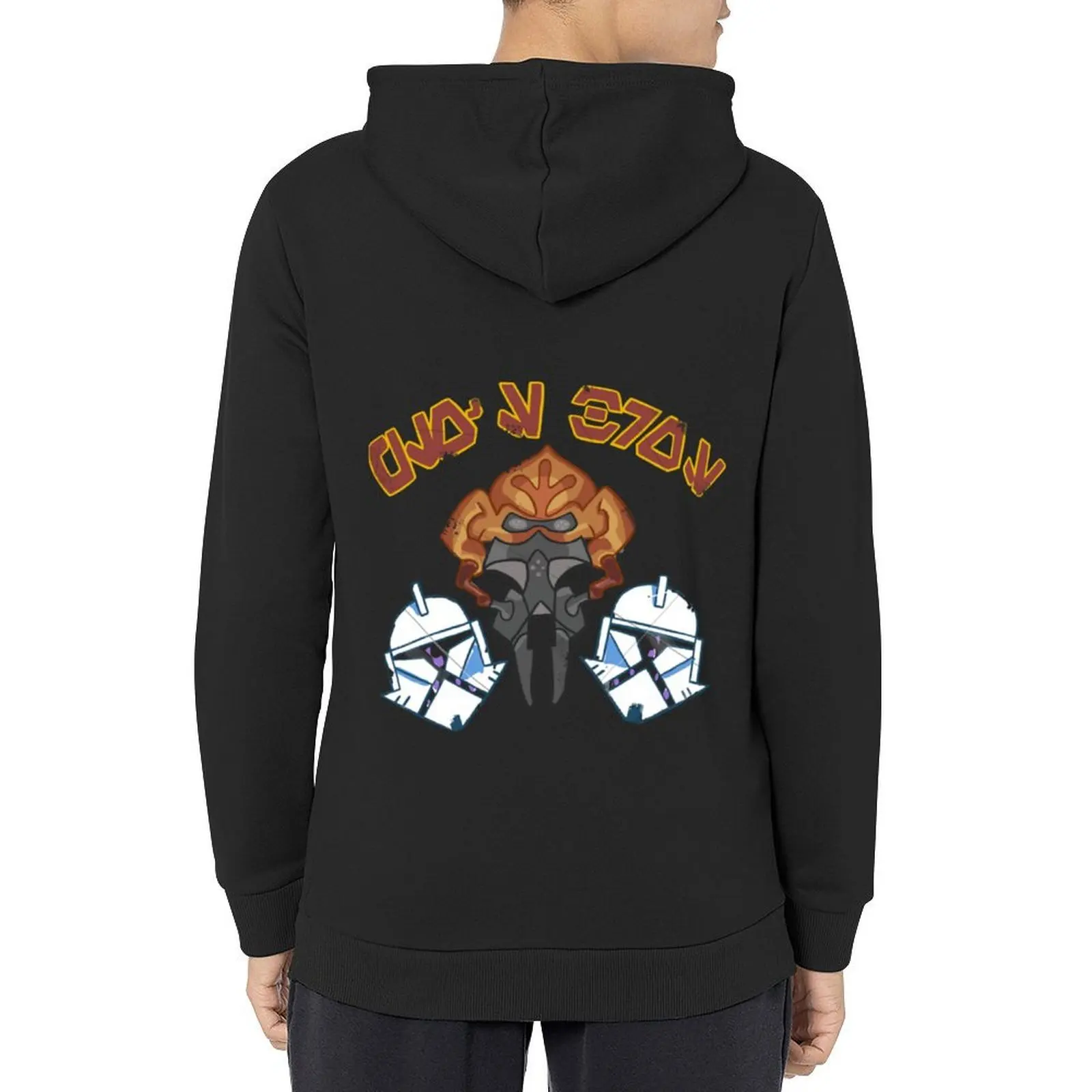 سترة شتوية للرجال من Plo's Bros بغطاء للرأس على الطراز الكوري ملابس رجالية قميص عرق ملابس شتوية بقلنسوة جرافيك