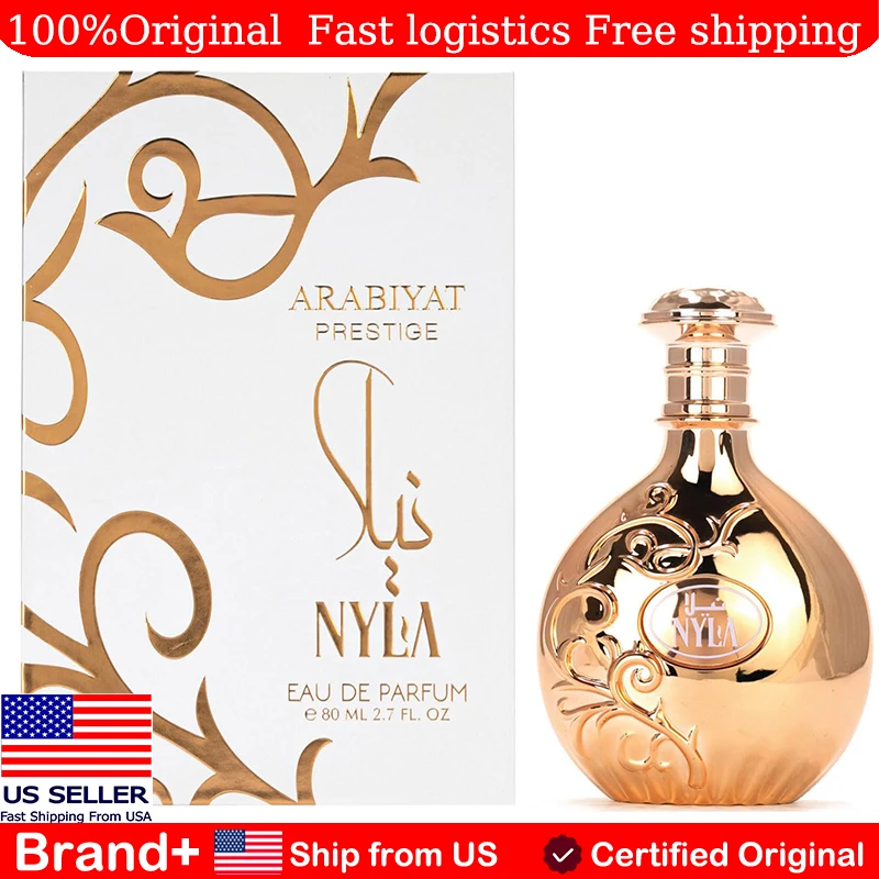 

Arabiyat Prestige Nyla Eau De Parfum 2.7 Fl Oz Long Lasting Fragrance Cologne Arabian Women's Perfume Persistence Portable