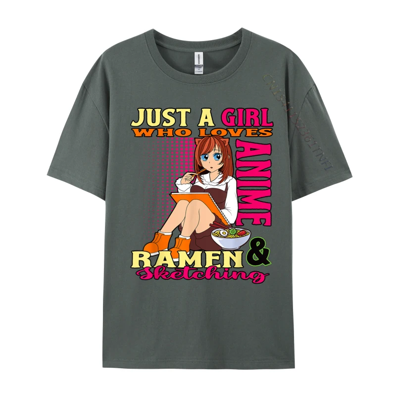 تي شيرت من القماش القطني للرجال ، مناسب للجسم ، غير رسمي ، لطيف ، وعاء رامين ، يحب الرسم ، الموضة ، المخصص ، العصري ، الخريف