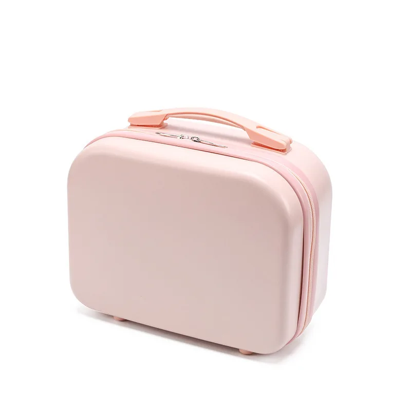 Candy color suitcase zipper solid color mini cute suitcase LD344