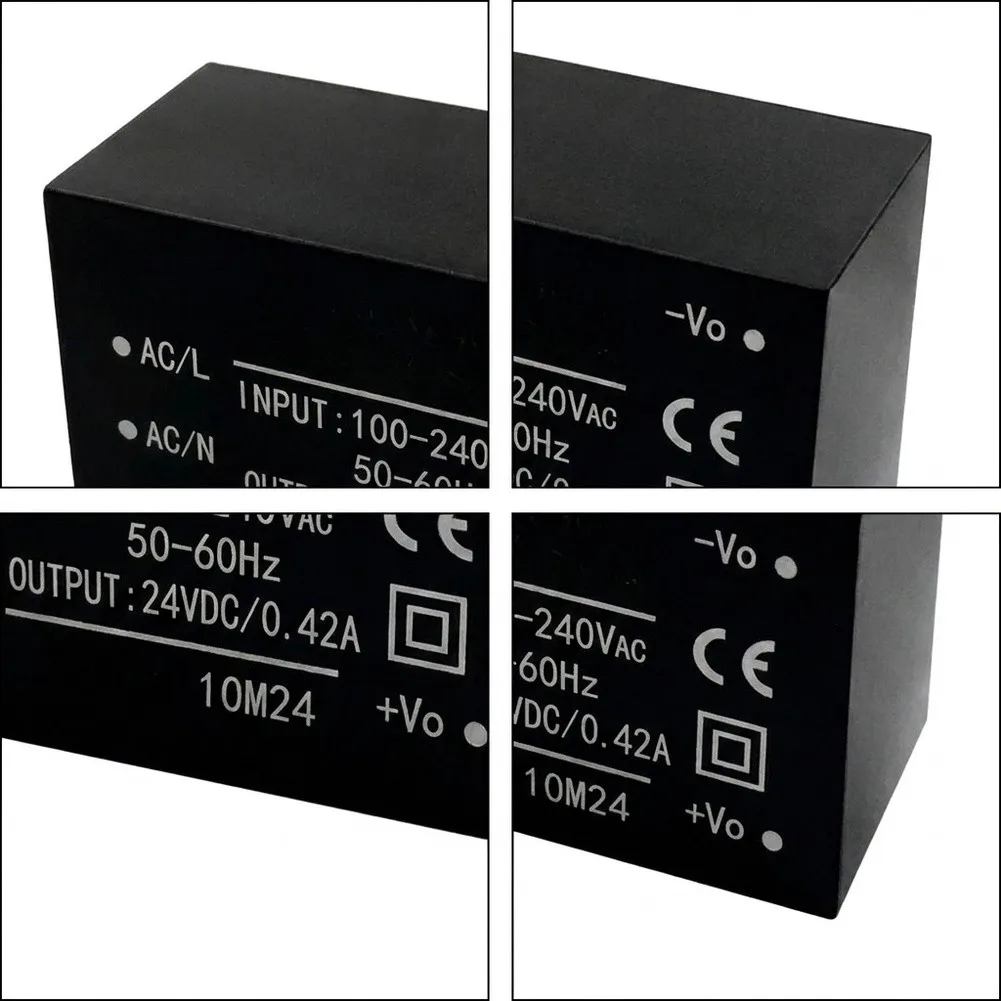 24VDC 10W Regulated AC-DC Power Supply Module 10M24 with Galvanic Isolation 100-240VAC Input for IoT and Automation