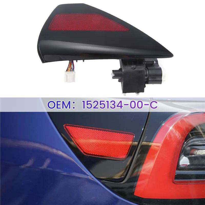 For Tesla Model 3 Y 2017-2023 Spare Parts Accessories Car Rear Left Charge Port Door Reflector & Cover Assembly 1525134-00-C-VVN