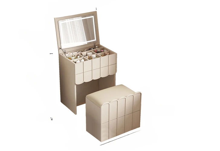 

Туалетный столик с ящиками в эстетике, зеркальный стул, деревянный современный стол для макияжа, белый женский стол для спальни, мебель для макияжа