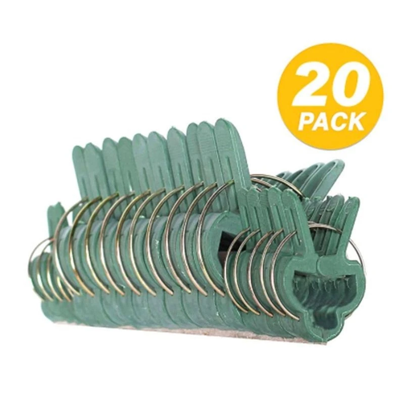 

Зажимы для растений 20 шт. многоразовые пластиковые садовые аксессуары, фиксирующие зажим для растений для цветочной лозы,