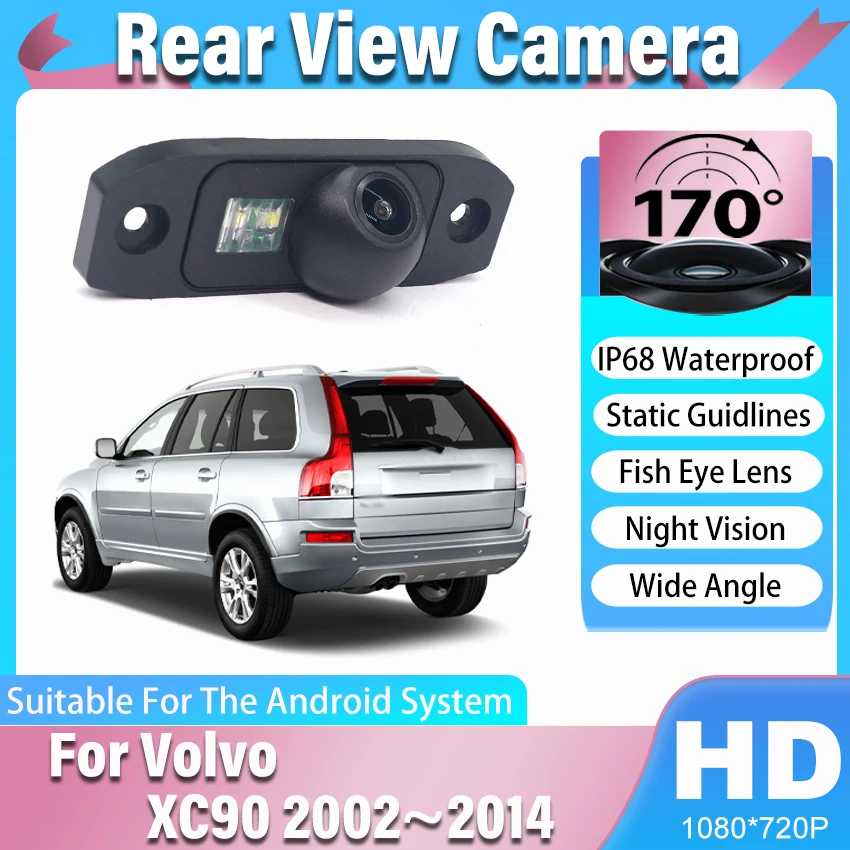 Car Backup Rear View Camera For Volvo XC90 2002~2014 CCD Full HD 1080X720P Night Vision Car Reverse Parking Camera High Quality