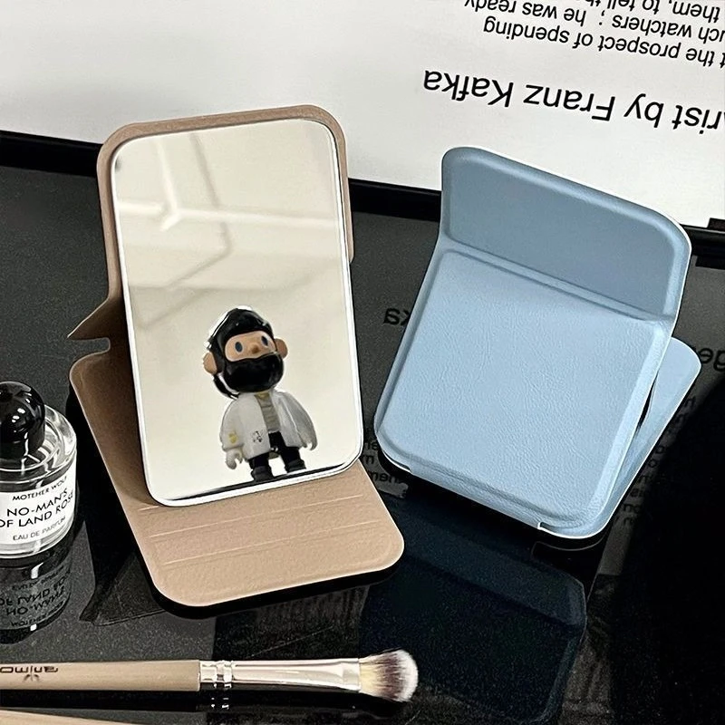 휴대용 탁상용 화장 거울, 접이식, 미니 학생용 휴대용