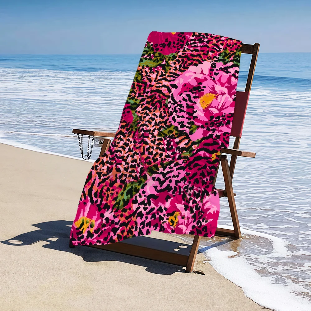 fashion art flower vintage pop b-betsey J-Johnson Beach Towel Quick Dry Soft Pool Towels Gift Travel Gym Shower Camping sports