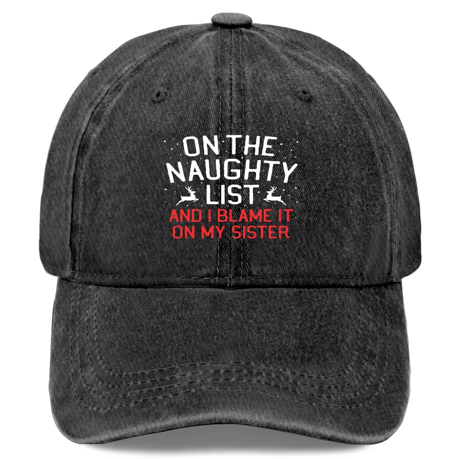 A Very Personalized Hat, the Classic Black Baseball Cap Highlights a Unique Artistic Style, Making the Design Not Monotonous