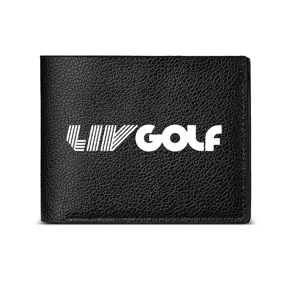 Liv Golf Logo Men's Wallet Card Holder Casual Business Fashion Design Minimalist Style Modern Print Accessory