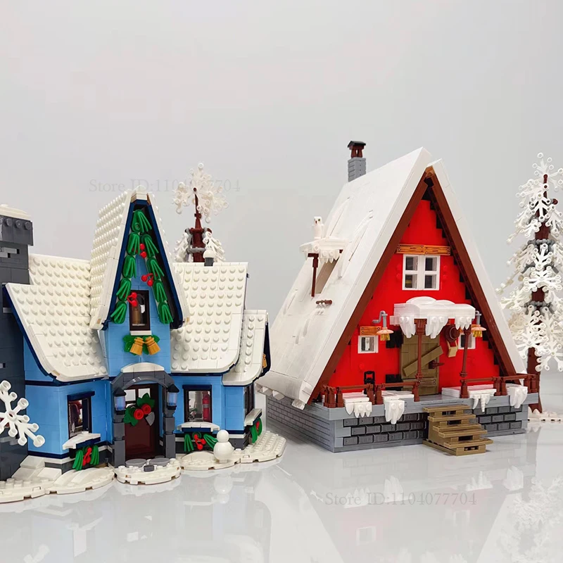 10275 Elf Magic House Santas Visit 10293 Building Block Kit Gifts For Kids Winter Christmas Present Bricks Toys Children 10267