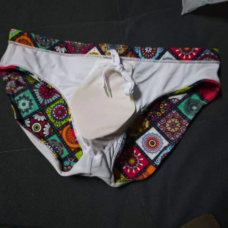 New Fashion Color Pattern Classic Swimwear Fashion Men's Pants Professional Beach UXH036-1