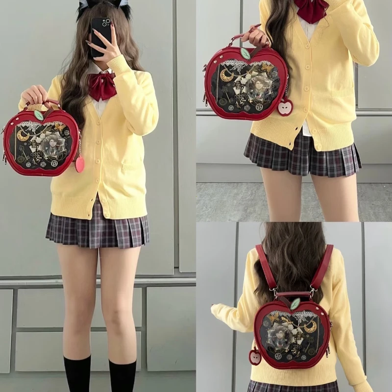 

Sweet Style Cute Ulzzang Ita Bag Y2K Backpack Preppy Style ItaBag New Girl Harajuku Niche Design Apple Crossbody Bag Handbag
