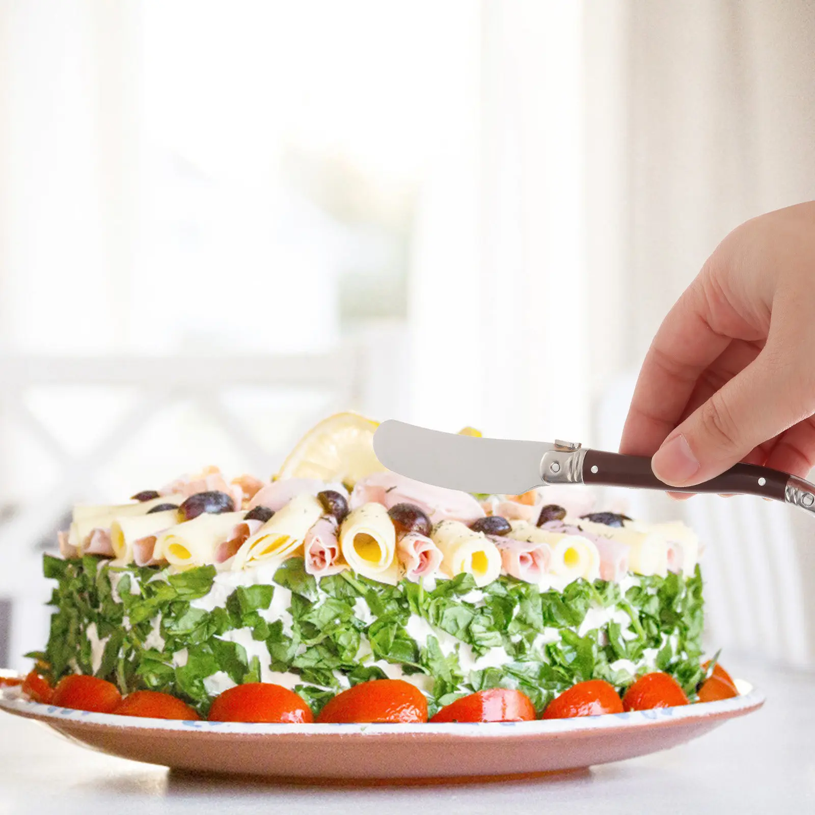 2Pcs Wooden Handle Butter Scrapers Baking Tools Household Cake Bread Spreaders Non-Stick Heat Resistant Spatula Cream Scraper view 5