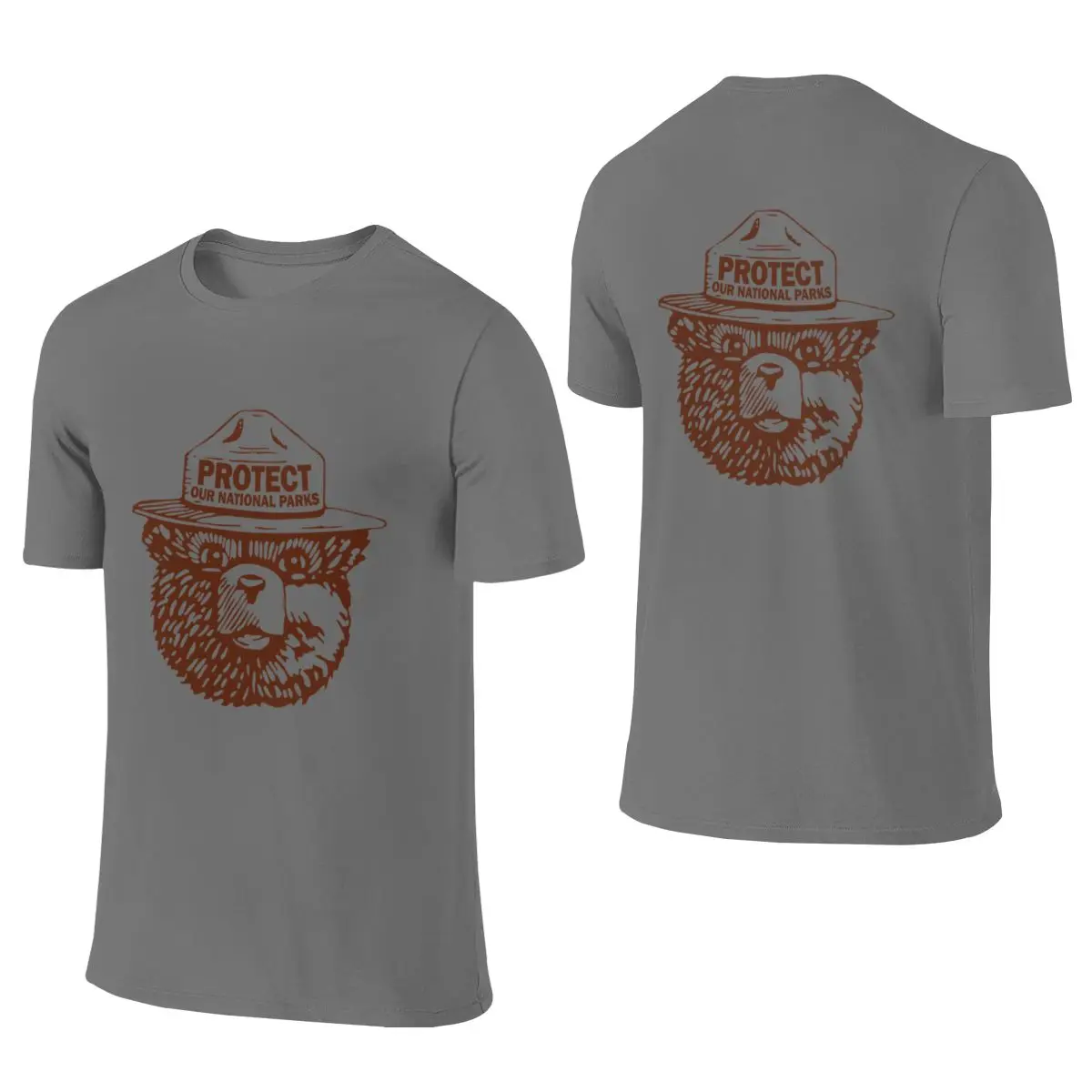 Protect Our Parks Shopping Reversible T-shirtArtistic Style Sweat-Absorbing And Quick-Drying Shirt