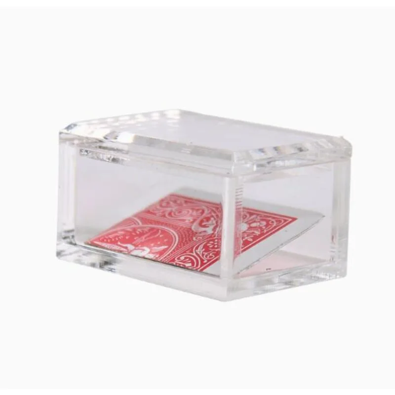 

Paragon 3D (Gimmick) Jon Allen Magic Tricks Card To Clear Box Magia Magician Close Up Illusions Mentalism Transparent Box Props