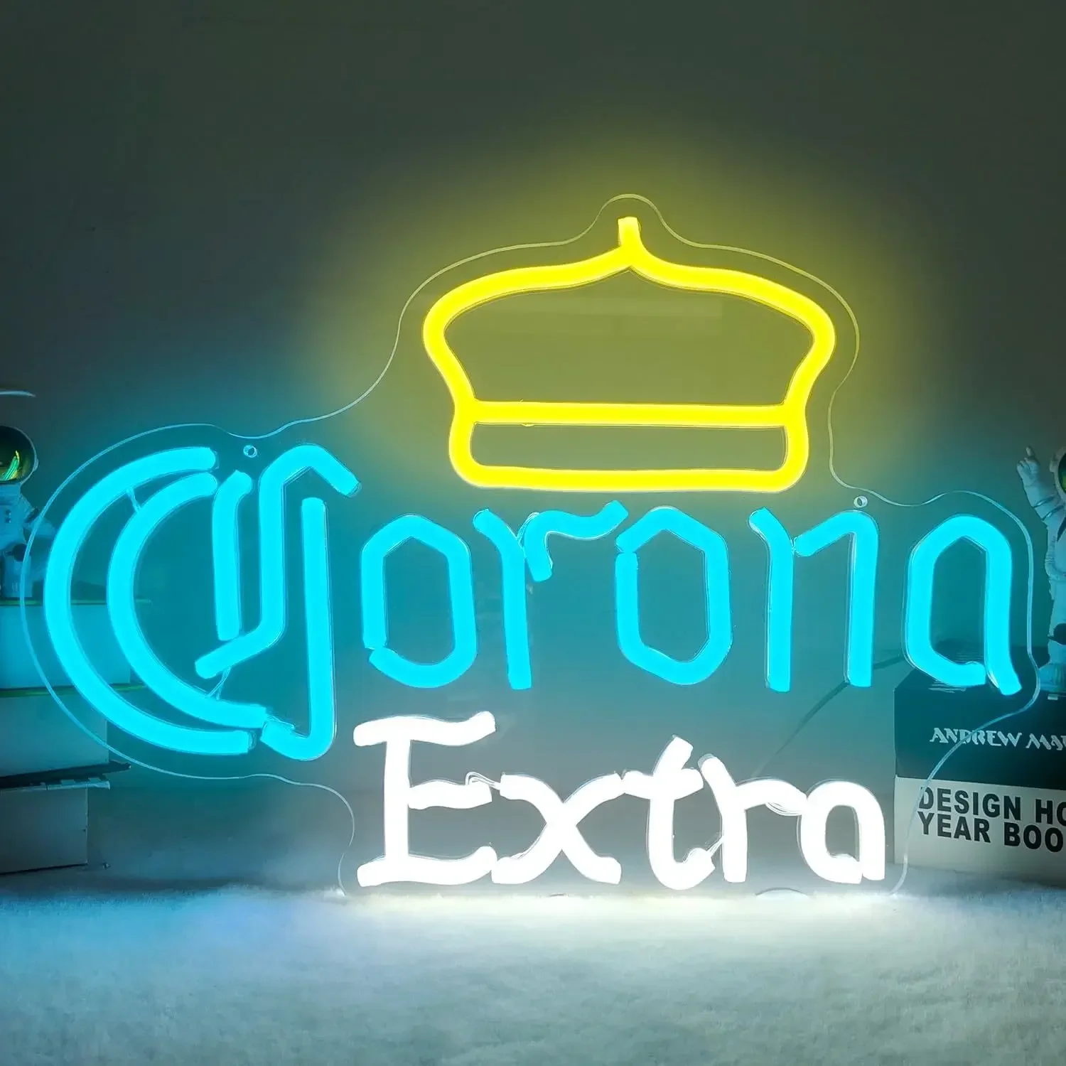 Corona Extra Neon Sign Beer Neon Lights Signs for Wall Decor  Man Cave Home Bar Party Club Bedroom Wall Neon Retro Gift