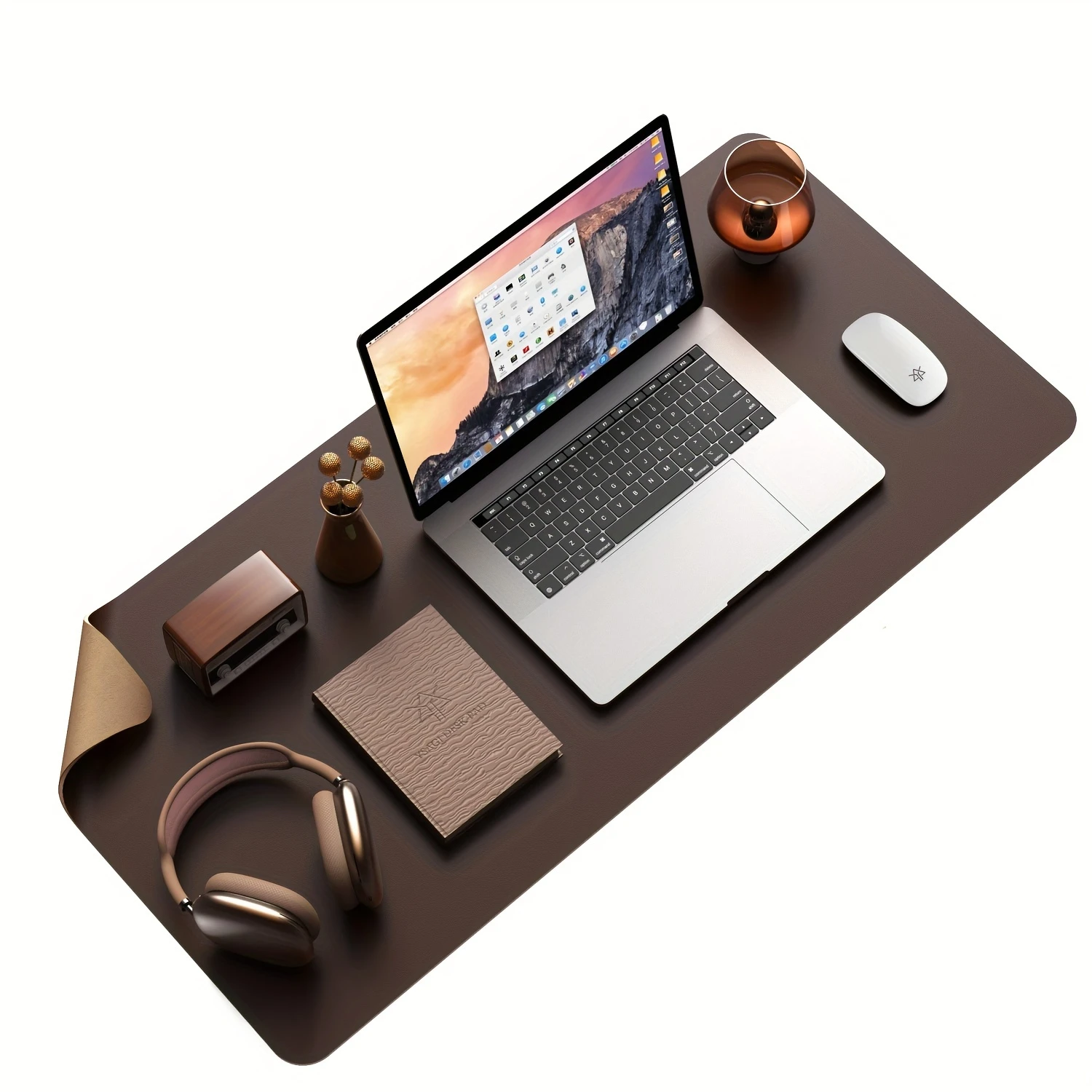 Pelindung Alas Meja Kulit Imitasi, Alas Mouse, Alas Meja Kantor, Blotter Meja Kulit PU Anti Selip, Alas Meja Laptop, Meja Tahan Air