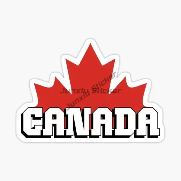 CA Canada Flag Map Maple Leaves Elbows Up Creative Sticker for Decorate Car Helmet Bumper Window Fridge Wall Decal Accessorie