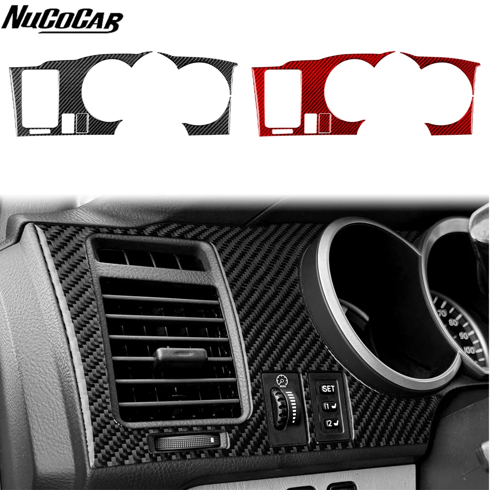 For Toyota 4Runner 2003-2009 Carbon Fiber Instrument speedometer Panel Trim Cover Car Accessories Interior Decorative Stickers