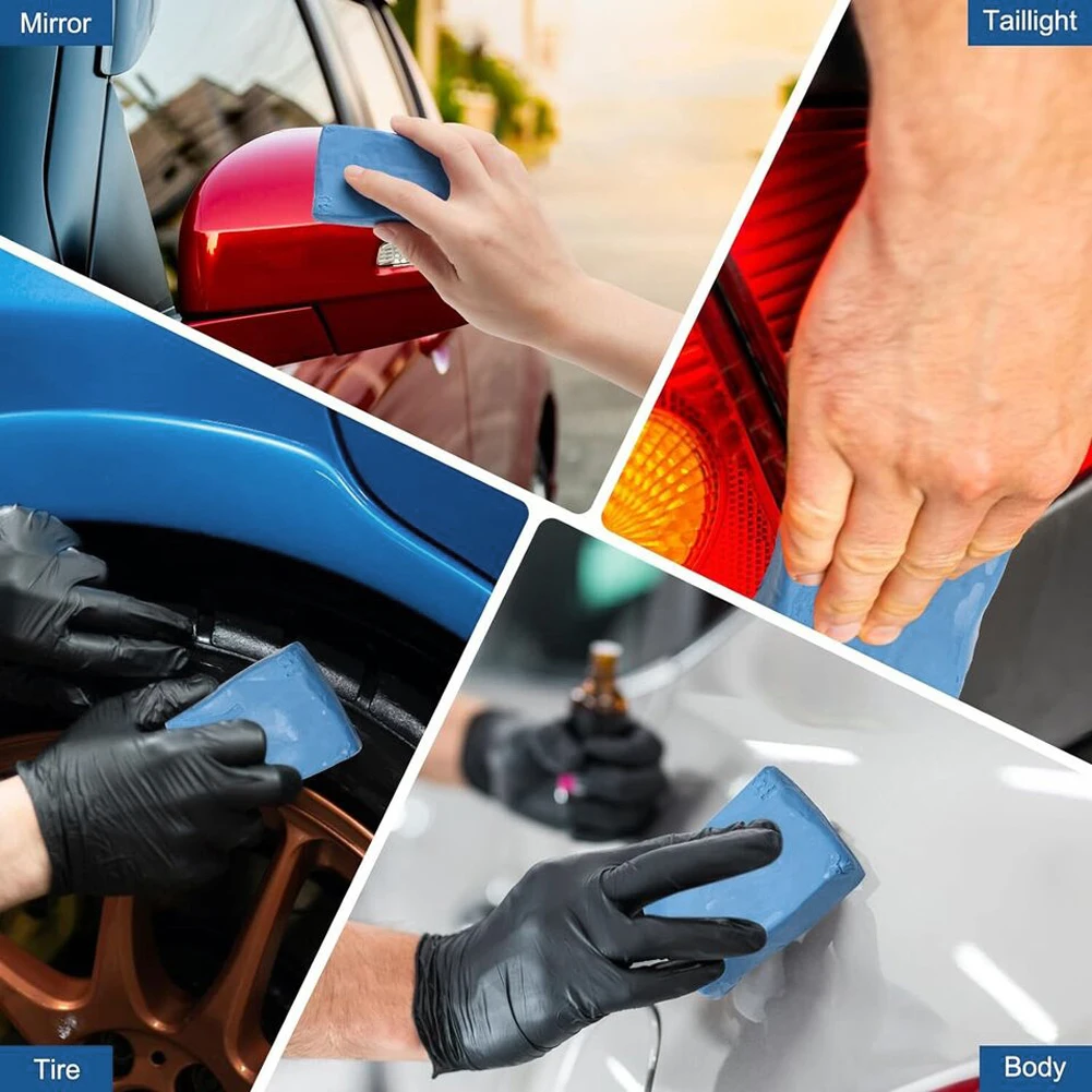 1-5Pcs Car Clay Bar Car Washing Cleaner Anti Scratch Handheld Car Washer Auto Wash Bar Magic Clay Bar for RV Bus Glass Cleaning