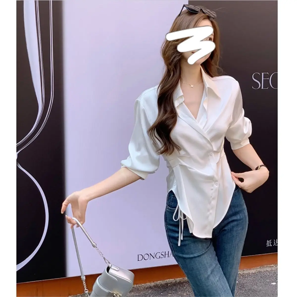 French Polo Long-sleeved Shirt 2025 Autumn New Style Slim Cardigan for Women