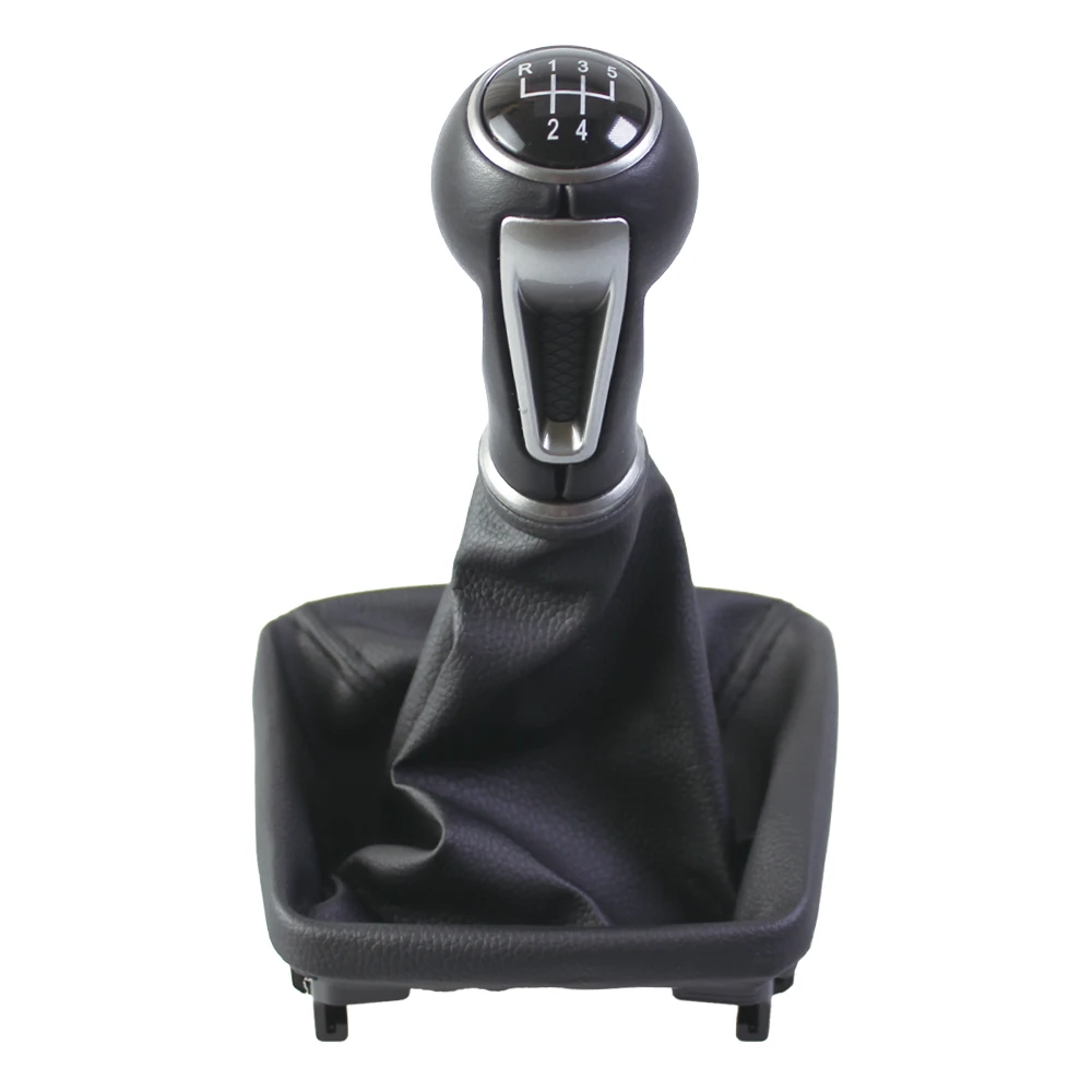  ﻿ 5-6-Gang-Schaltknauf für SEAT IBIZA IV (6J) 2009 2010 2011 2012-2017 mit Schaltsack-Lederbezug Zubehör – Detail 4