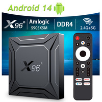 X96 M200 Android 14 DDR4 Smart TV BOX Amlogic S905X5M 1000M AV1 BT TVBOX 2.4G&5G Dual Wifi 2G16G/4G64G Set Top Box Media Player