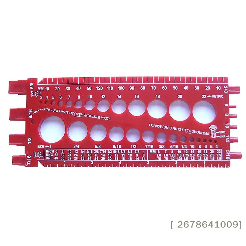 ⚑Multi Functional Inch Metric Quick Identification Nut Bolt Thread Check Gauge Protable Thread Measuring Tool