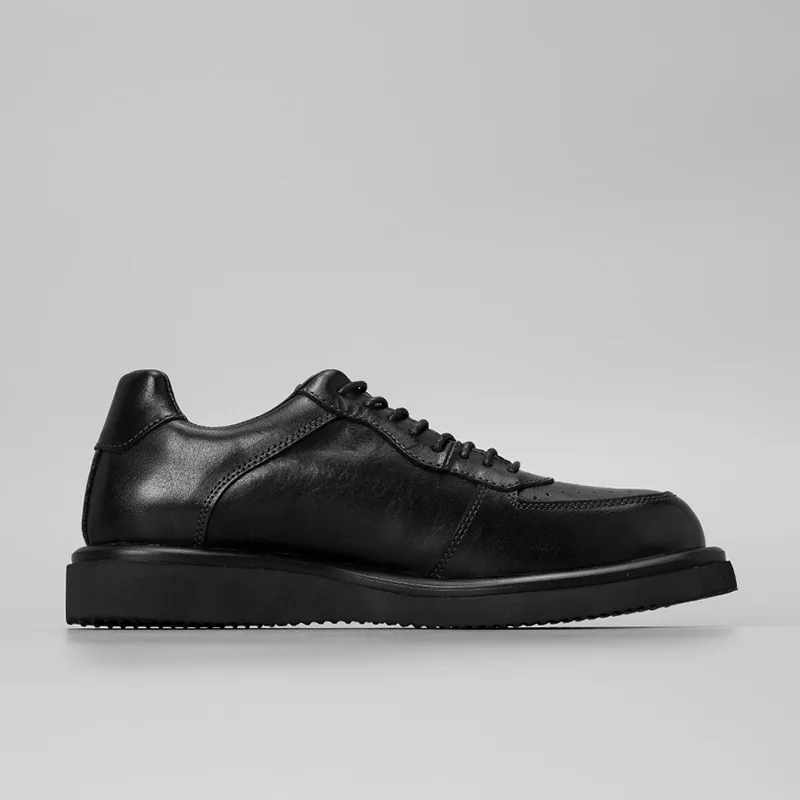 YETTIES Handcrafted Men's Business Shoes, Breathable Genuine Leather Lace-Up, Luxury Cowhide for Office Commute & Casual