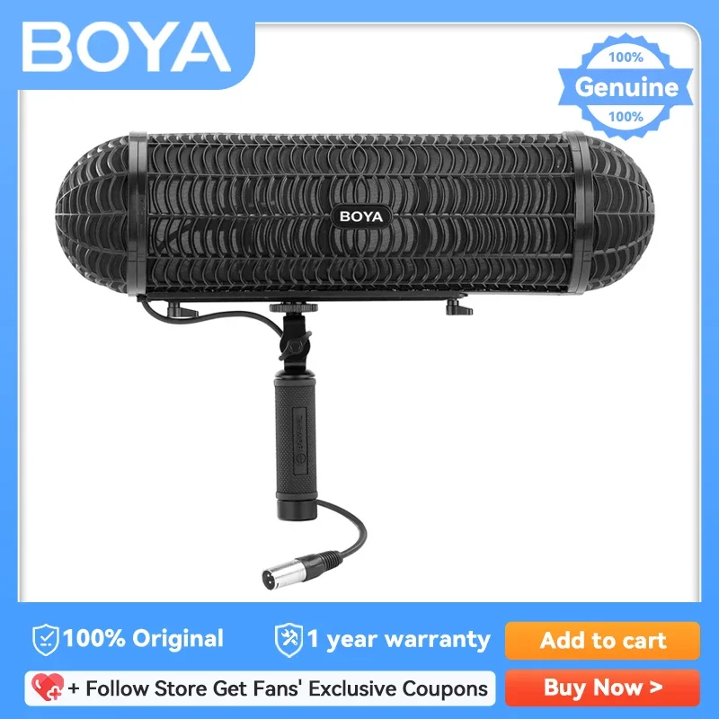 

BOYA BY-WS1000 Microphones Blimp Windshield Suspension System for Shotgun Mic for Canon Nikon Sony DSLR Camcorder Recorder 3pcs